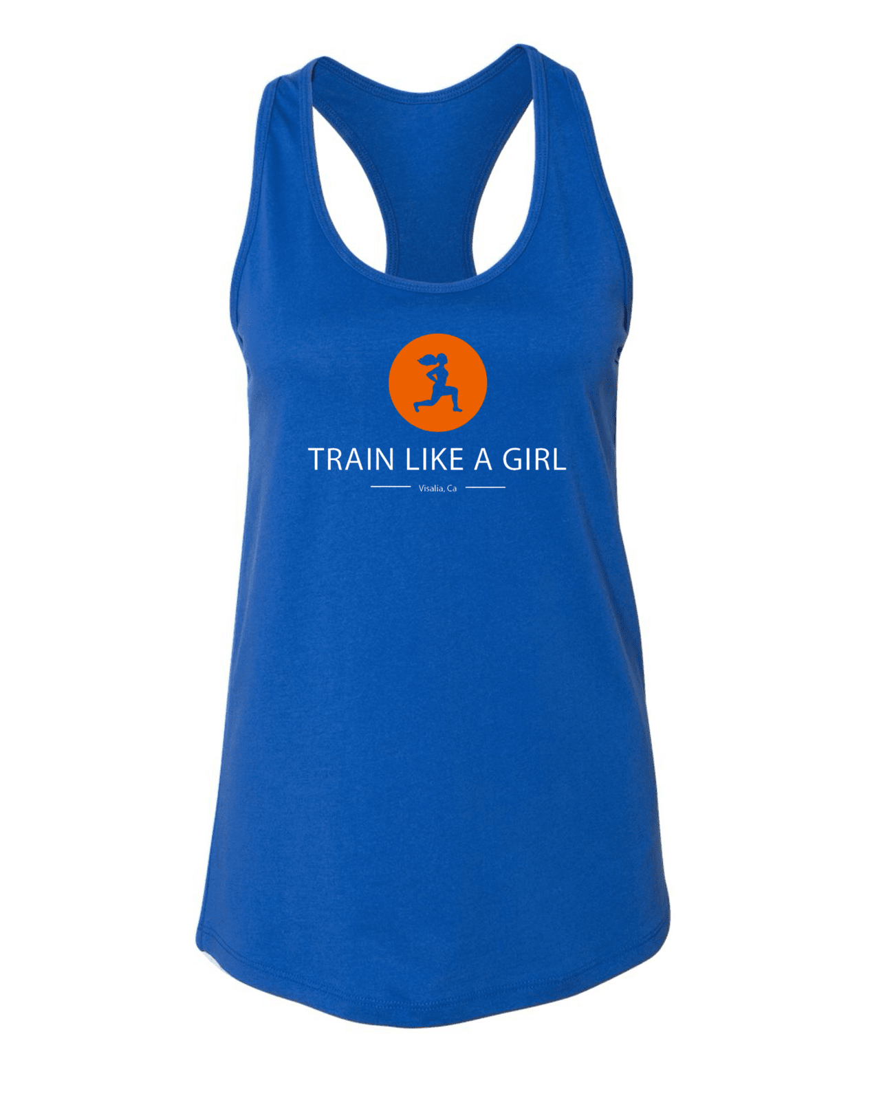 Train Like a Girl Logo Racerback Tank