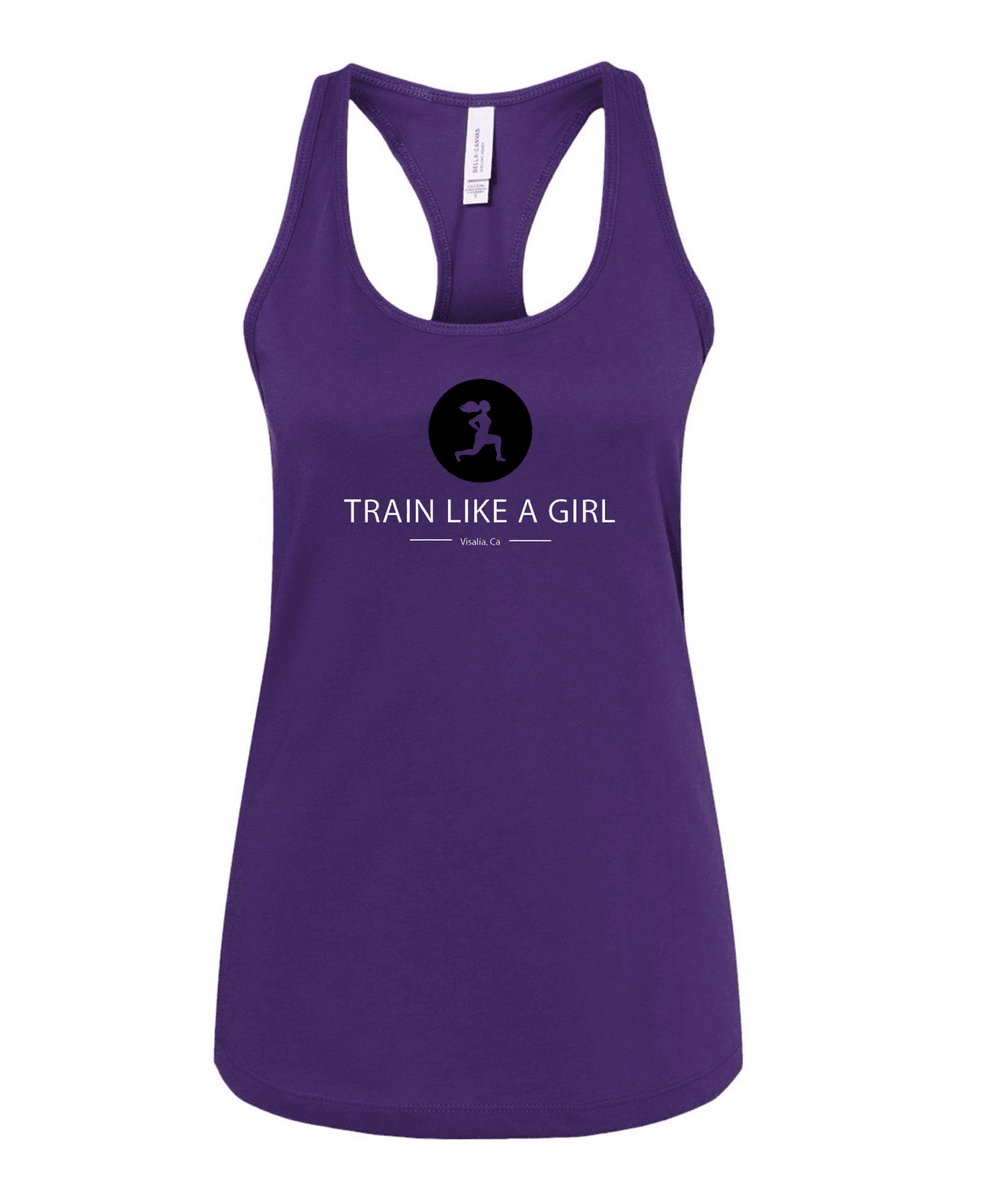 Train Like a Girl Logo Racerback Tank