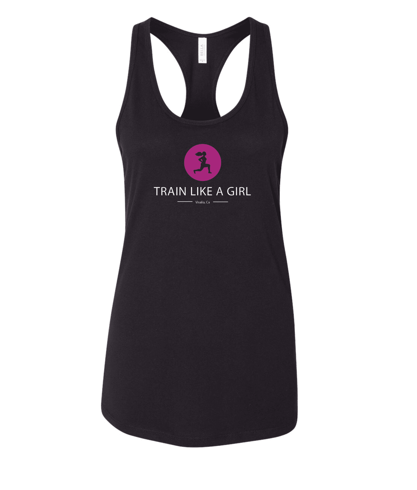 Train Like a Girl Logo Racerback Tank