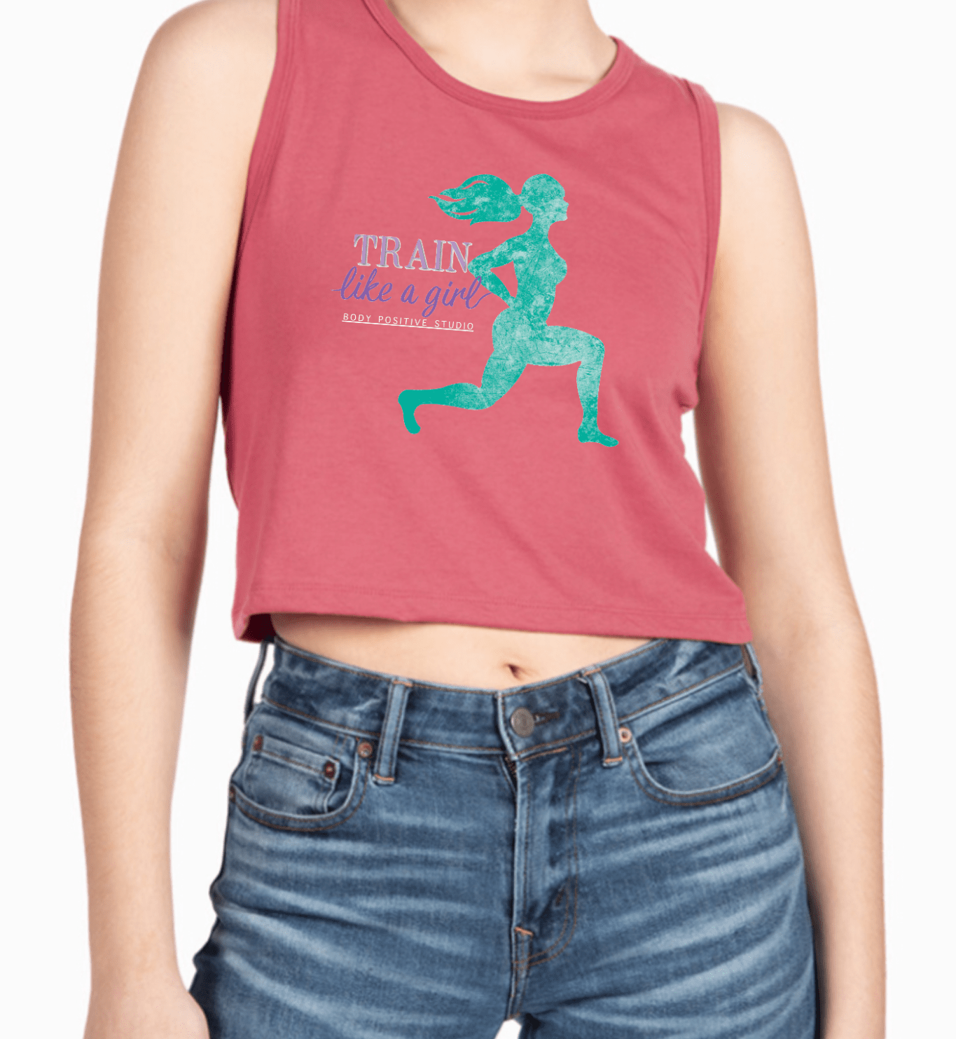 Train Like a Girl Crop Top